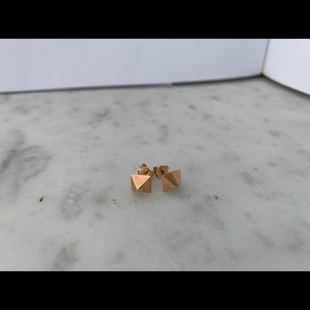 Anita Ko Spike 14-karat rose gold earrings - Picture 2 of 3